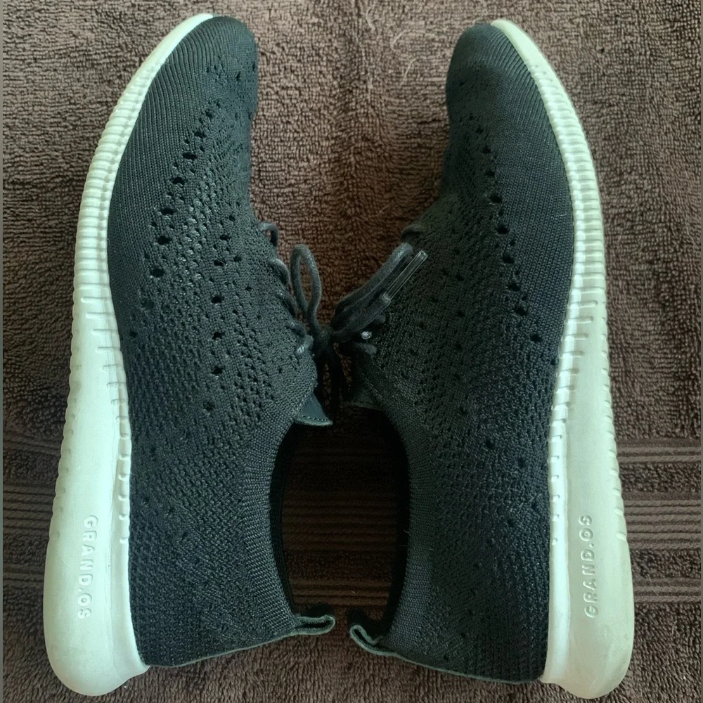 Coke Haan Women’s 2.Zerogrand Stitchlite Wingtip Oxford Sneaker Black - Size 6B - Picture 10 of 14